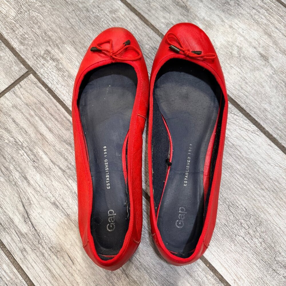 Gap Ballet Flats in Bright Red Women's size 10